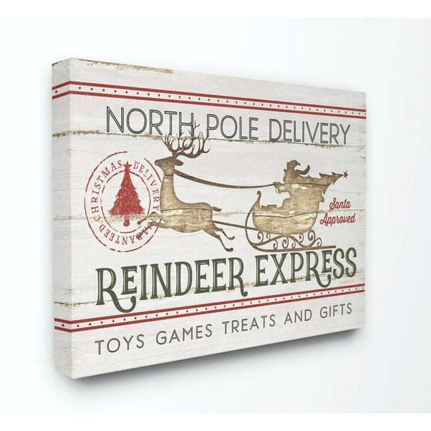 Multi-Color Stupell Industries North Pole Reindeer Wood Texture Holiday Christmas Word Design Wall Plaque 13 x 19 Multi-Color Stupell Industries North Pole Reindeer Wood Texture Holiday Christmas Word Design Wall Plaque 13 x 19